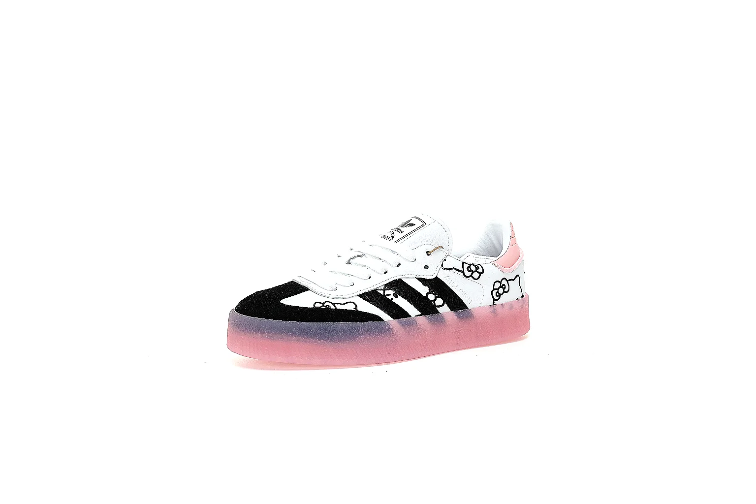 Kako Find List budget photos for Adidas Black White Pink Samba Style Sneaker thumbnail 2