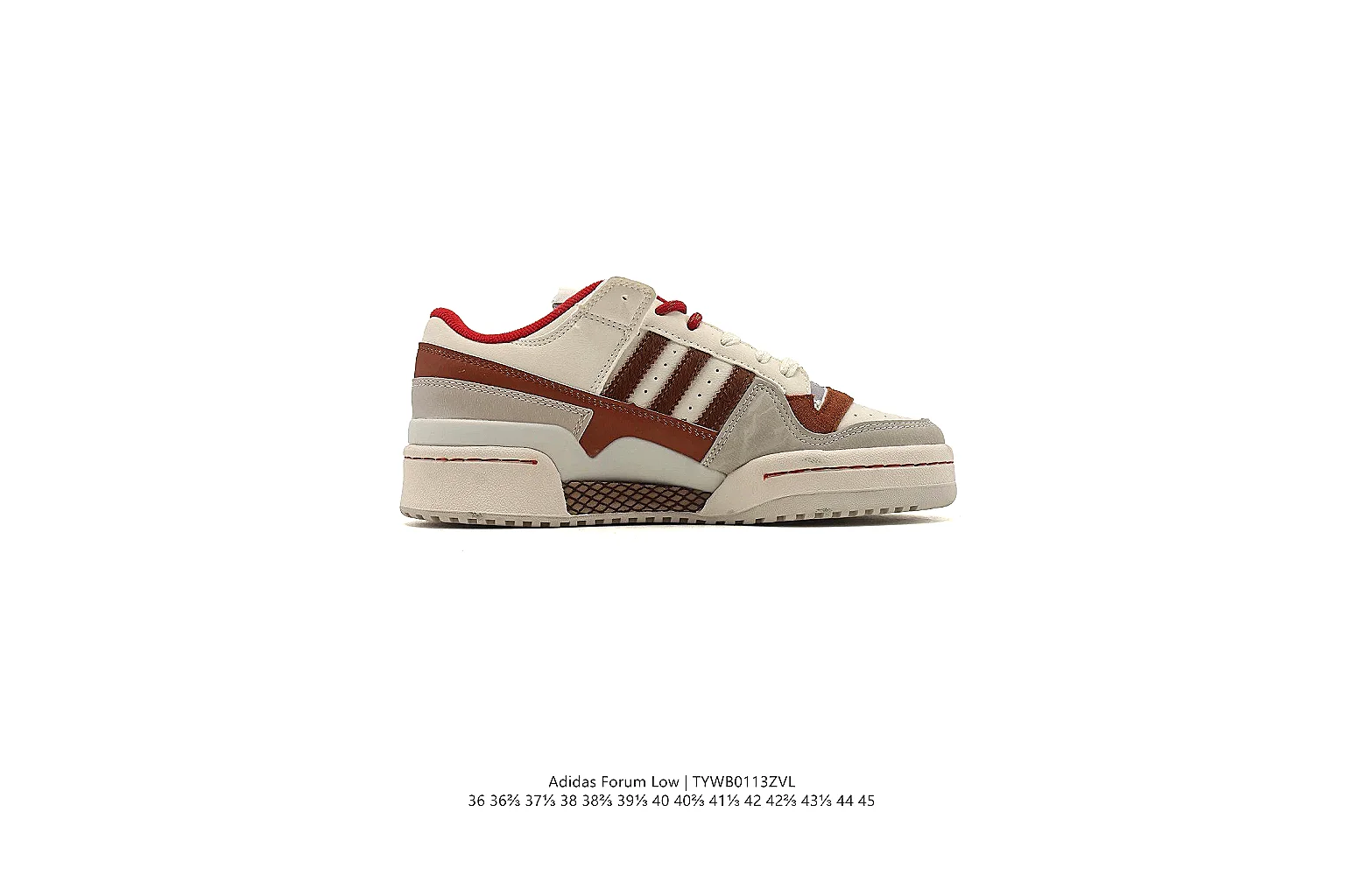 kakofindlist.com Adidas Cream Red Low Platform 0862 Cream Red low-top product image thumbnail 3