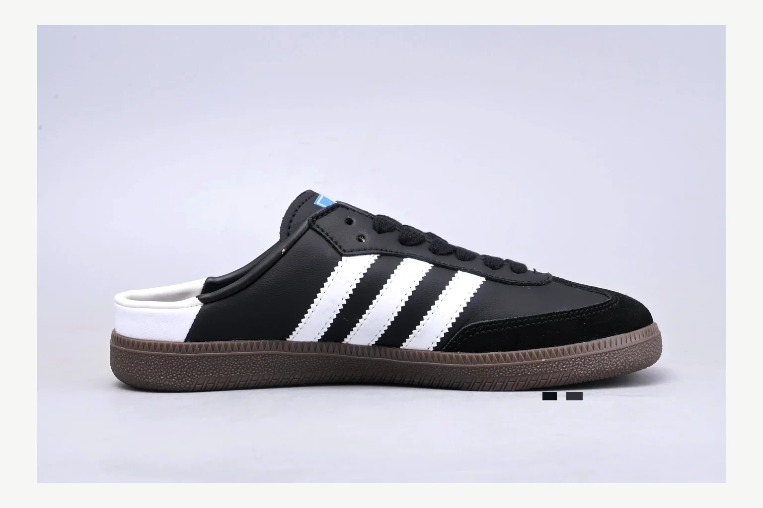 Adidas Originals Samba Black White value find image showing white black low-top sneaker with mixed-material upper and low-profile shape