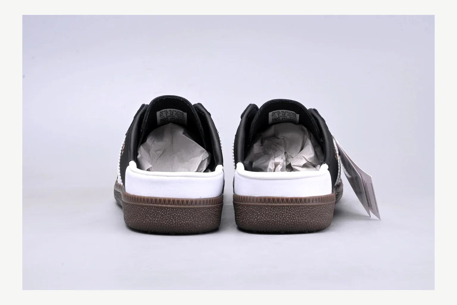 Adidas Originals Samba Black White value find image showing white black low-top sneaker with mixed-material upper and low-profile shape thumbnail 4