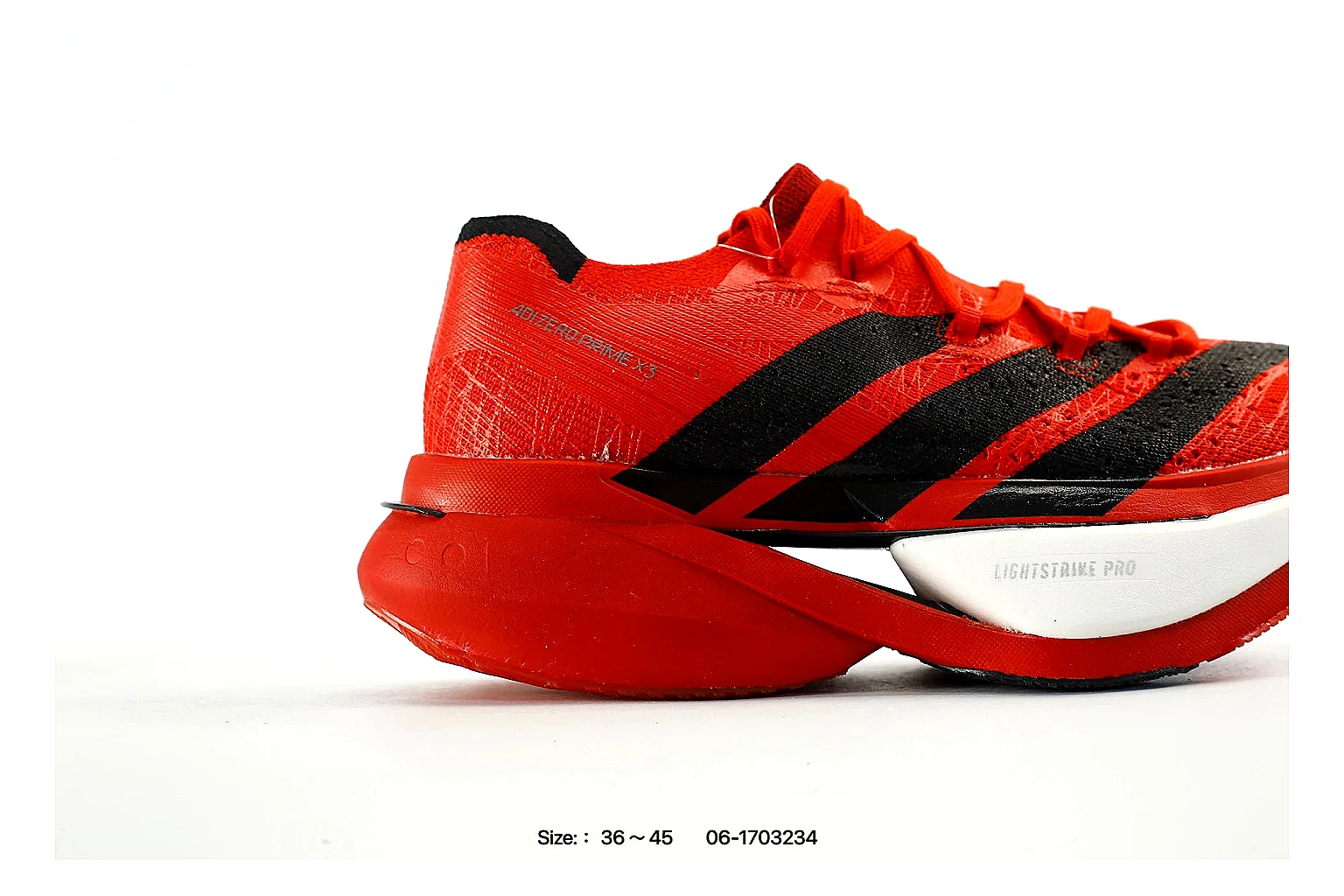 kakofindlist.com Adidas Red Black Performance Runner 1529 Red Black runner product image thumbnail 2