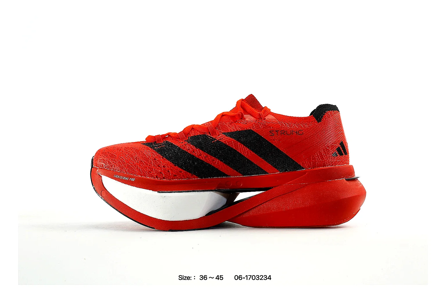 kakofindlist.com Adidas Red Black Performance Runner 1529 Red Black runner product image thumbnail 3