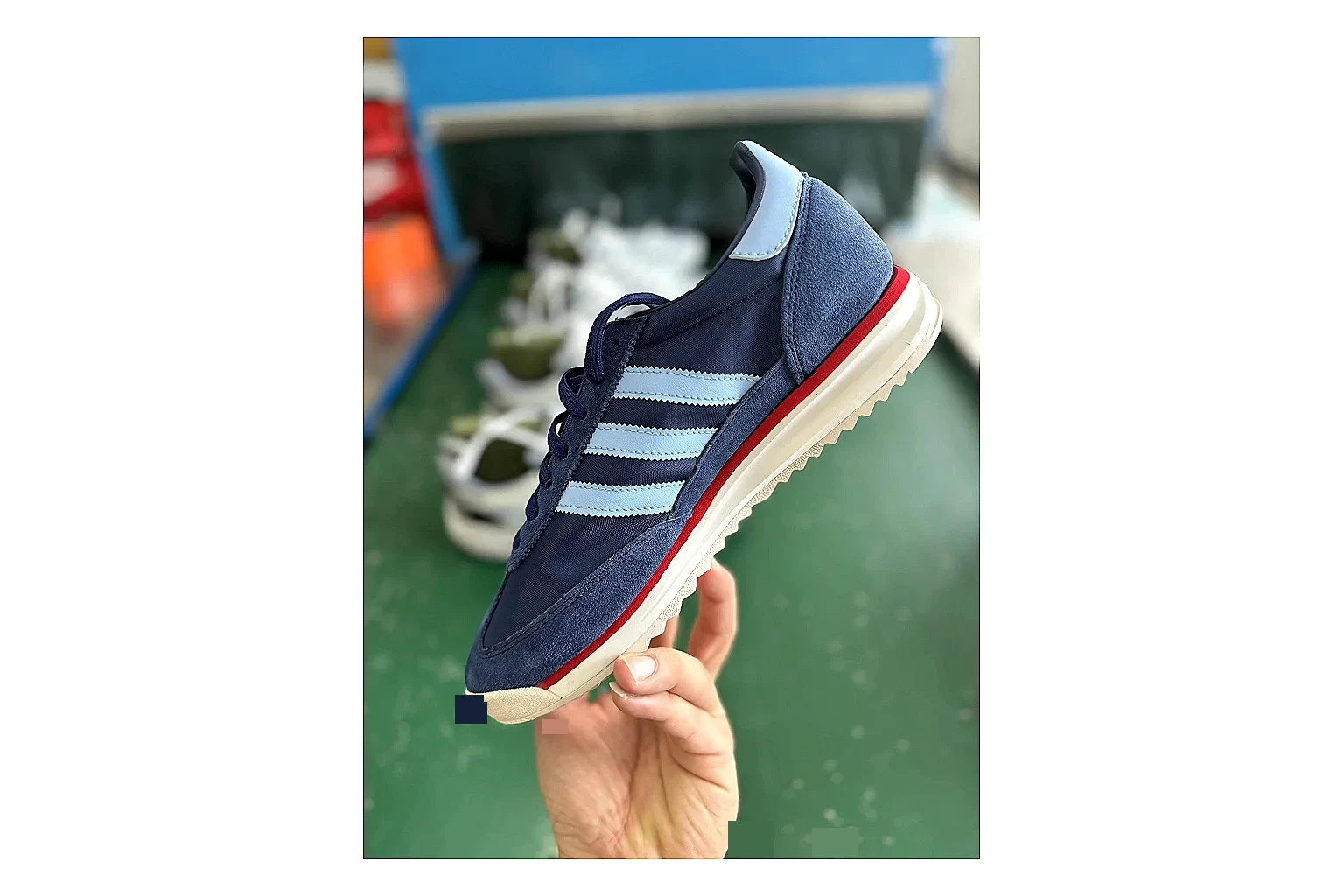 Blue-red Adidas SL 72 RS saved as an under-$40 small-haul option