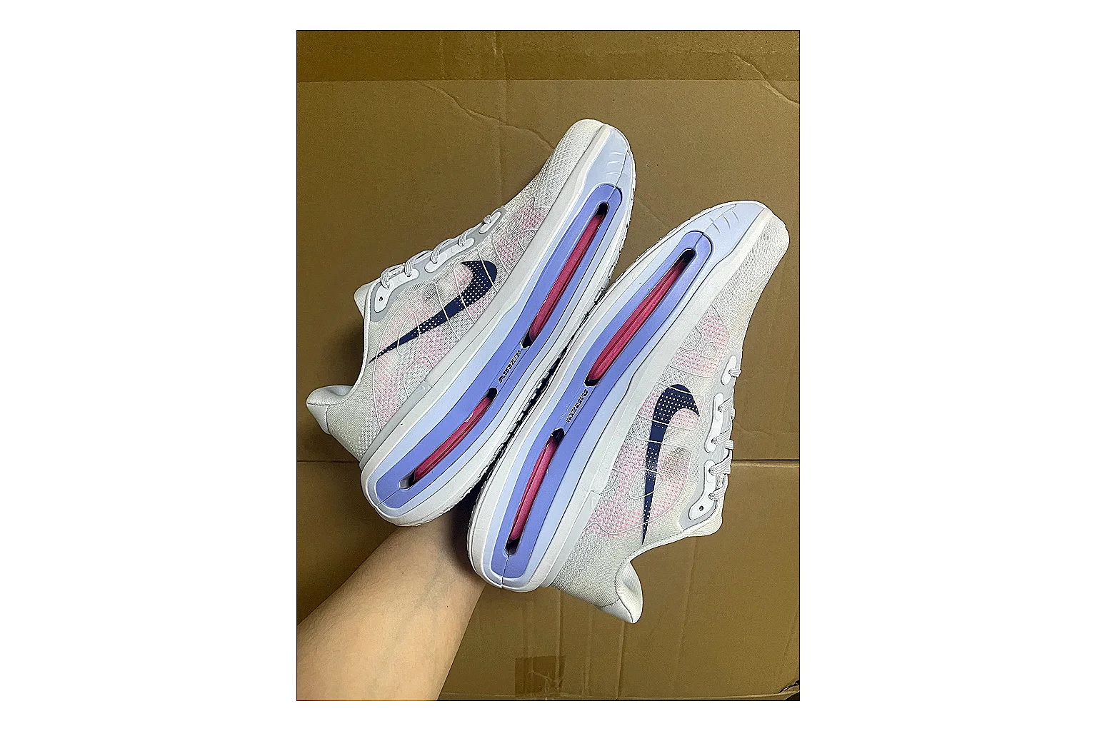 Asics Gel Runner White Purple budget find photo showing white mesh-leather runner upper, purple Asics accents, retro running shape, and cushioned sole thumbnail 6
