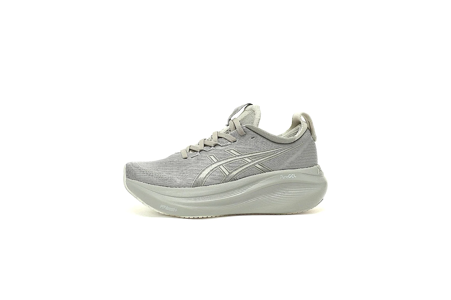 ASICS light grey platform runner 9814 on white background for value list