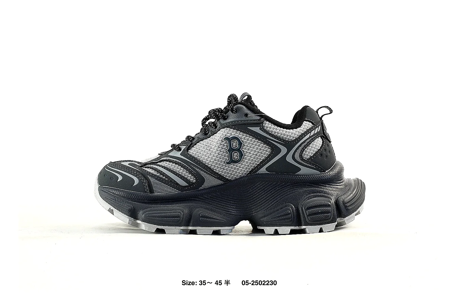 Balenciaga track-style runner Black Gray 1729 budget shortlist note six-photo gallery thumbnail 3