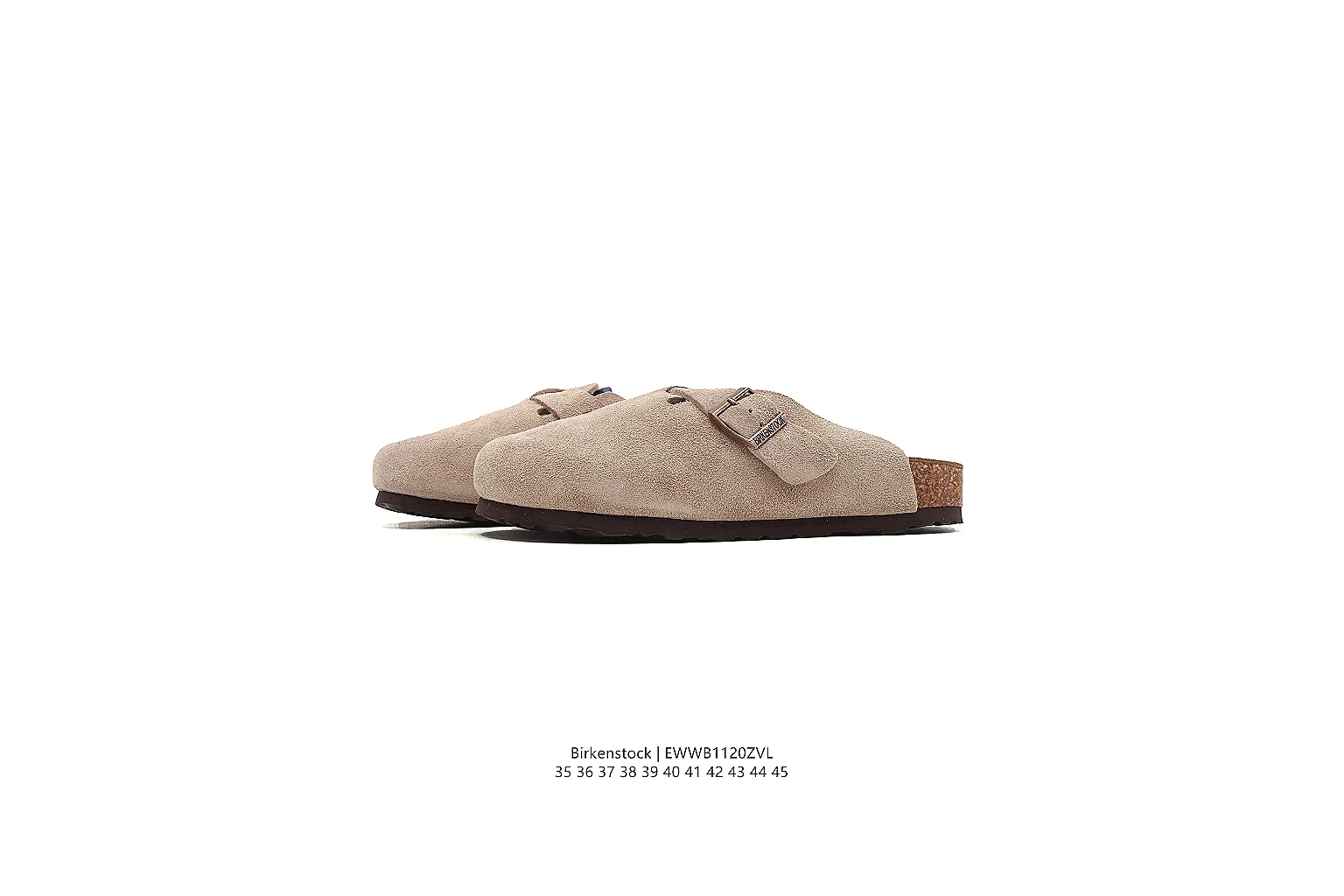 kakofindlist.com Birkenstock Beige Suede Clog 0873 Beige mule product image thumbnail 2