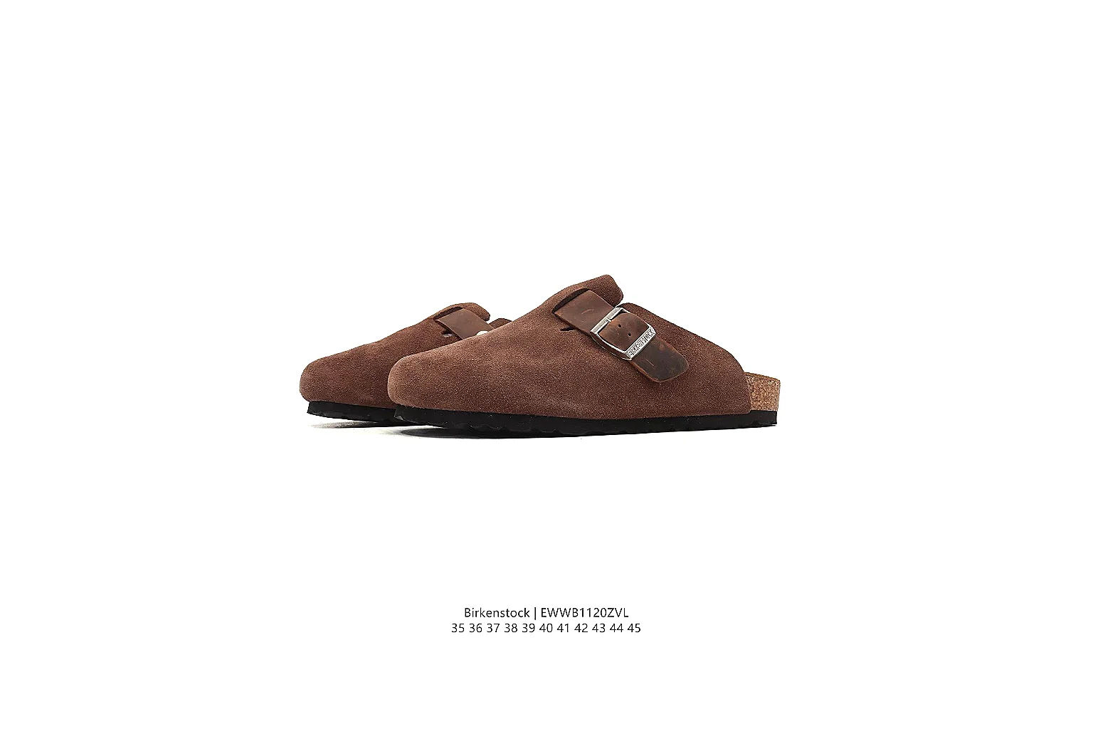 kakofindlist.com Birkenstock Brown Suede Clog 0876 Brown mule product image thumbnail 2