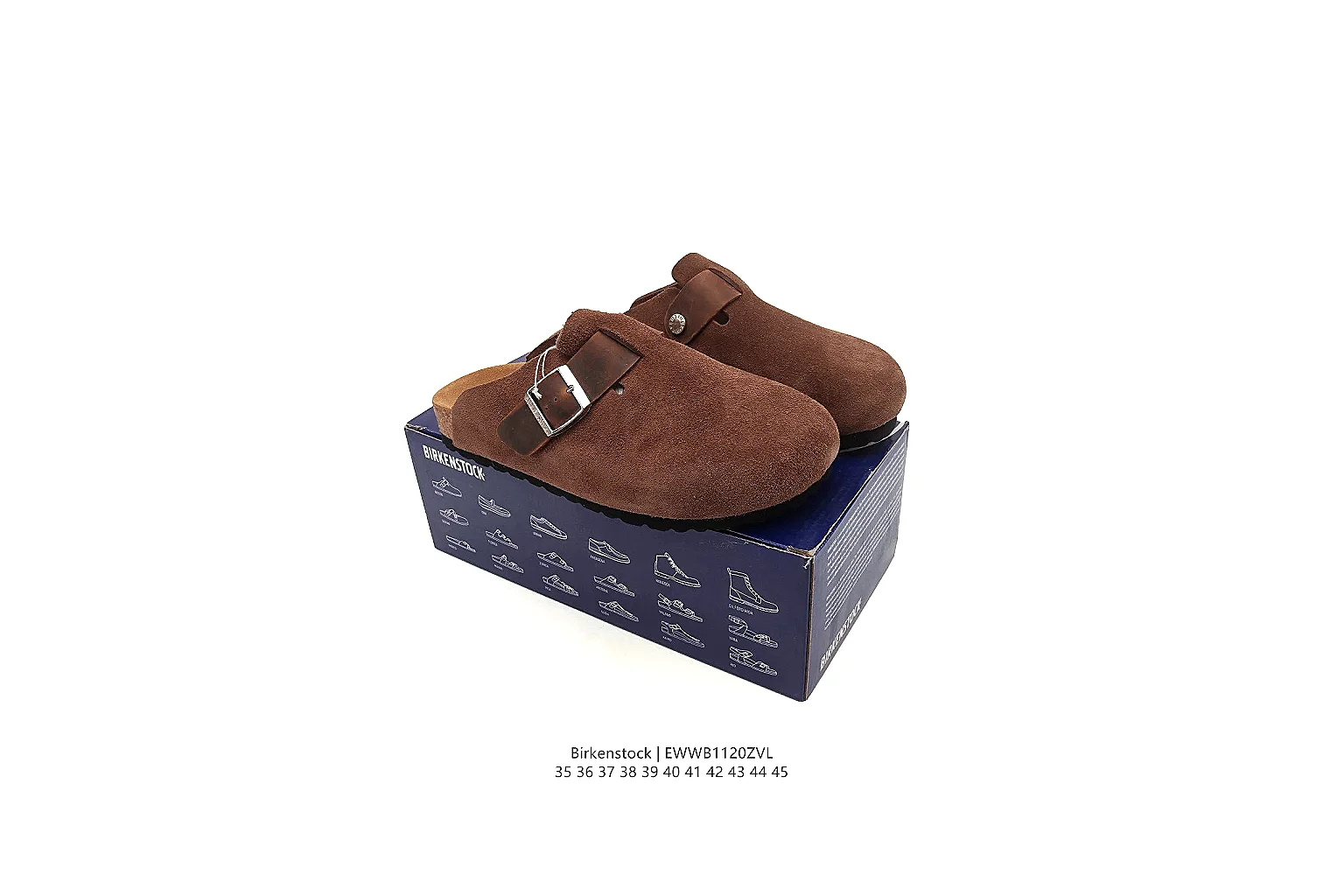kakofindlist.com Birkenstock Brown Suede Clog 0876 Brown mule product image thumbnail 6