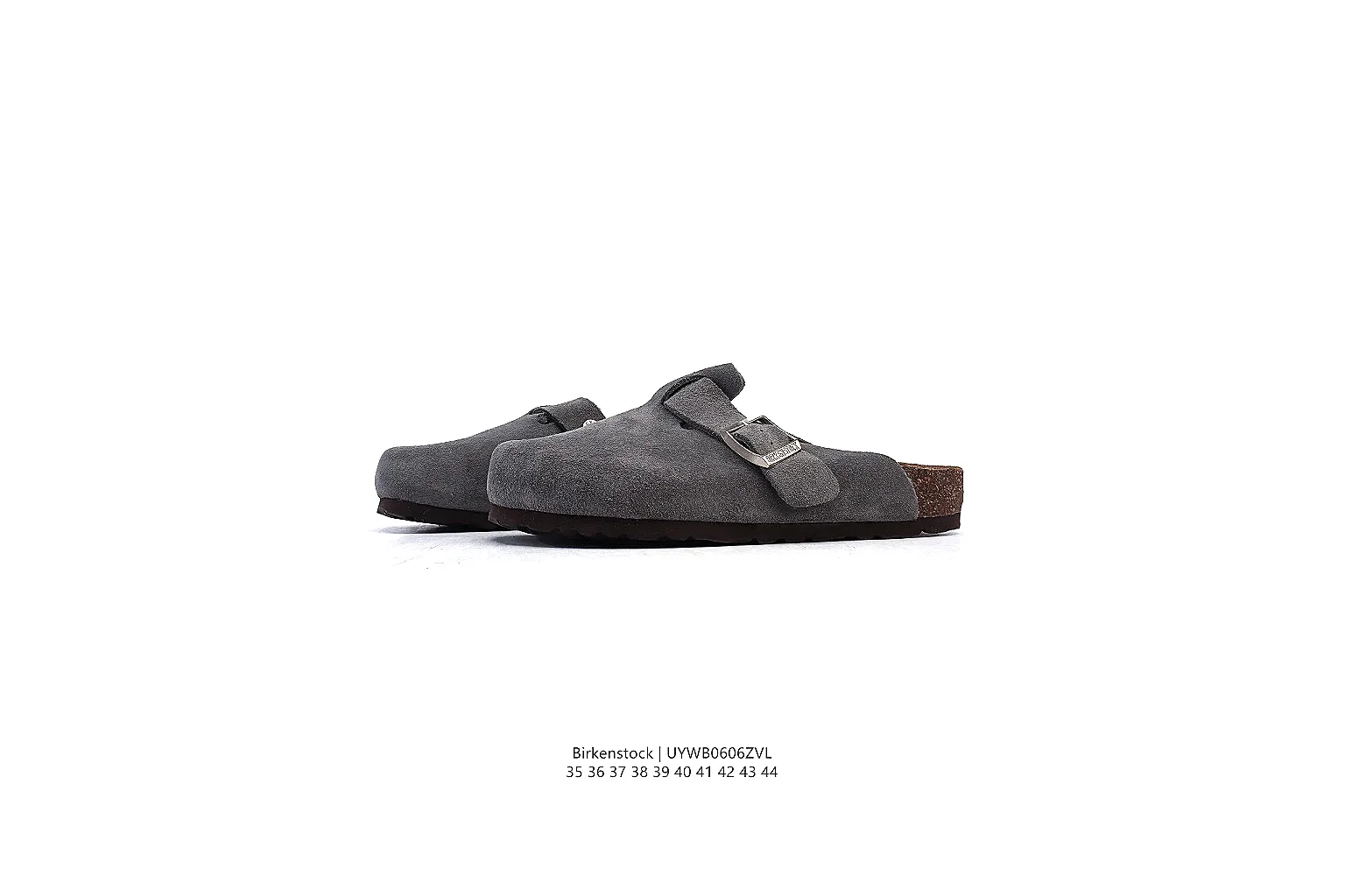 kakofindlist.com Birkenstock Grey Suede Clog 0903 Grey mule product image thumbnail 2