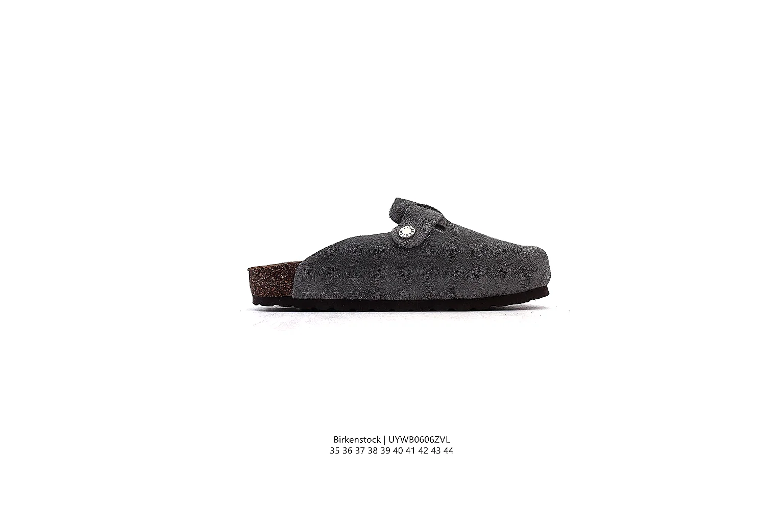 kakofindlist.com Birkenstock Grey Suede Clog 0903 Grey mule product image thumbnail 3