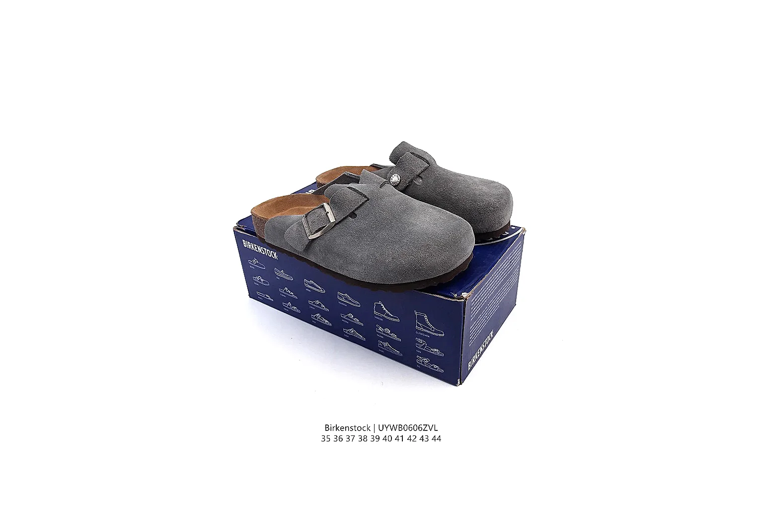 kakofindlist.com Birkenstock Grey Suede Clog 0903 Grey mule product image thumbnail 6