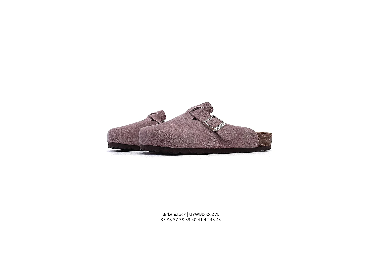 kakofindlist.com Birkenstock Mauve Suede Clog 0896 Mauve mule product image thumbnail 2