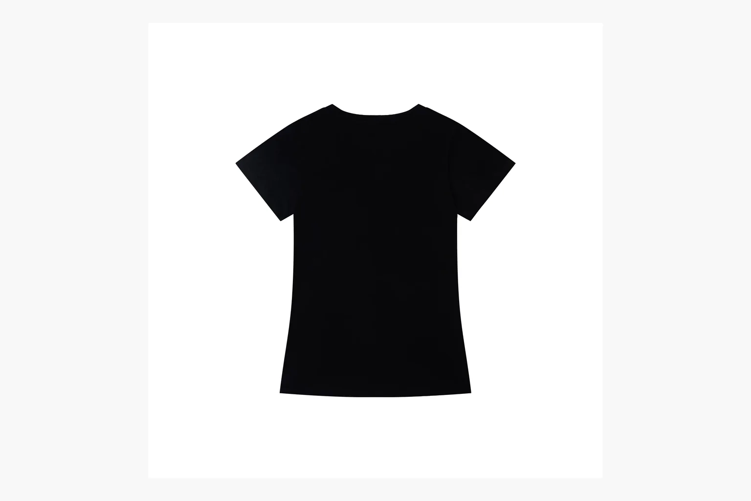 Budget black Calvin Klein V-neck logo T-shirt thumbnail 2