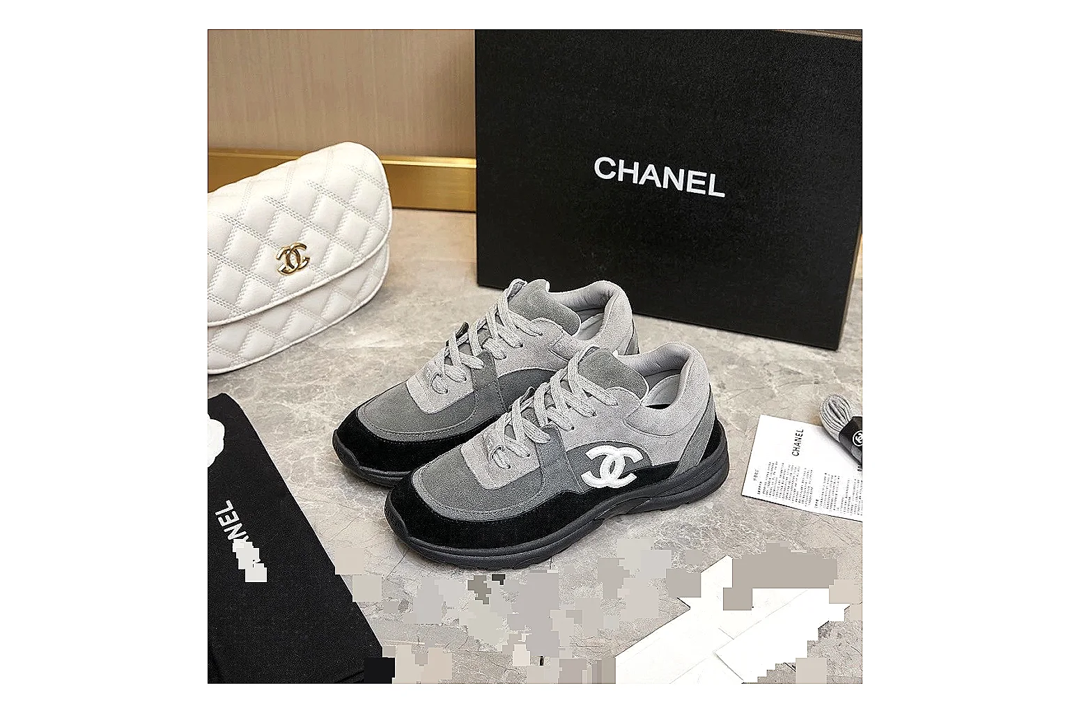 Kako Find List budget photos for Chanel Black Runner Sneaker thumbnail 2