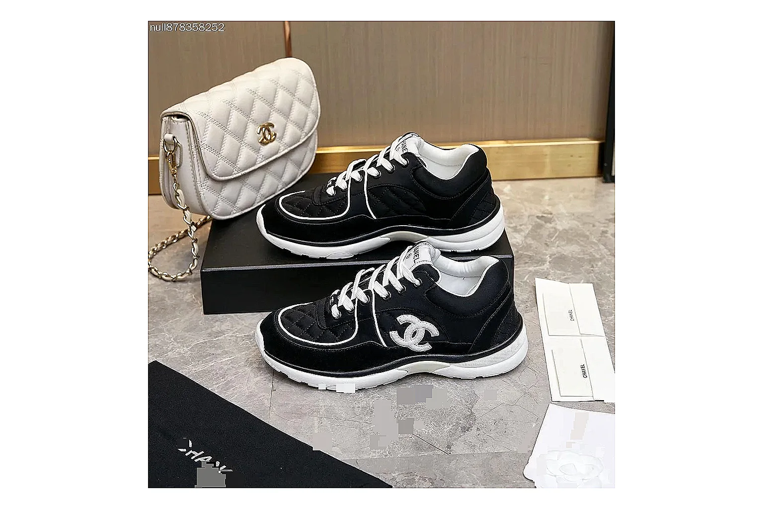 Kako Find List budget photos for Chanel Black Runner Sneaker