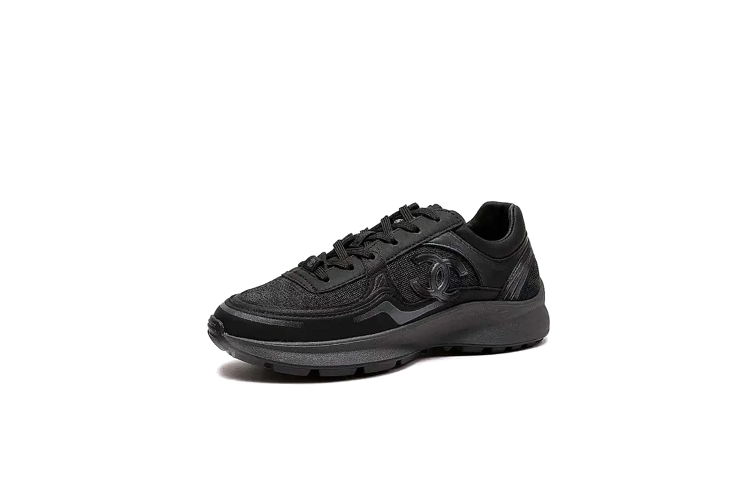 Kako Find List budget photos for Chanel Black Runner Sneaker