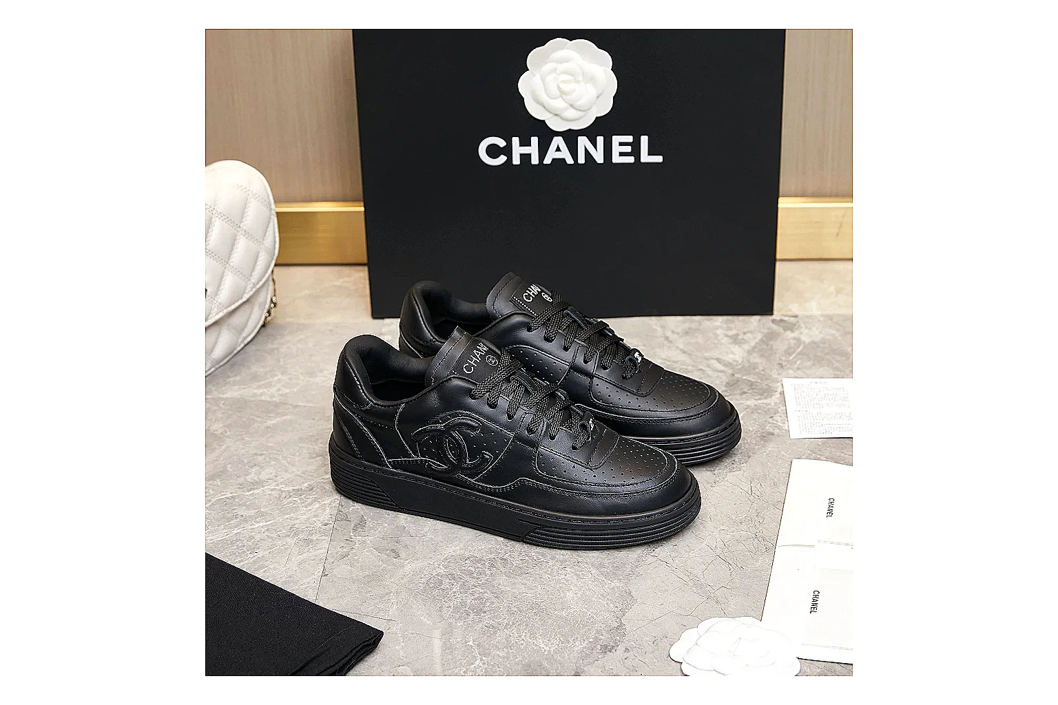 Kako Find List budget photos for Chanel Black Runner Sneaker thumbnail 2