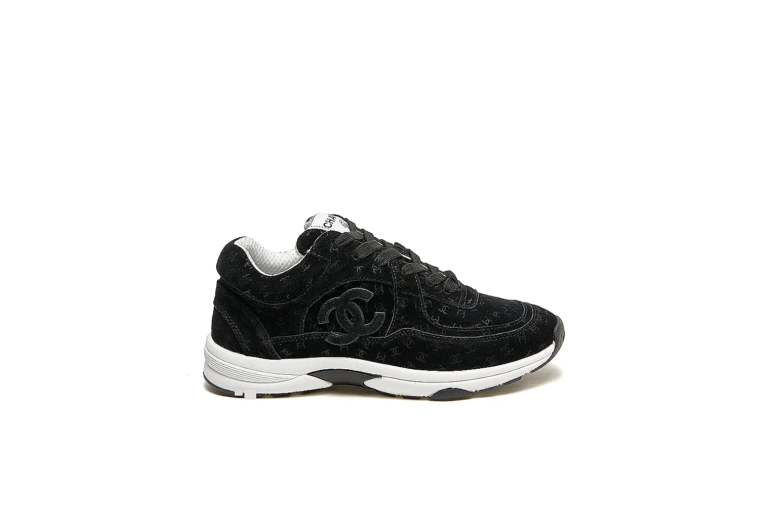 Kako Find List budget photos for Chanel Black Runner Sneaker