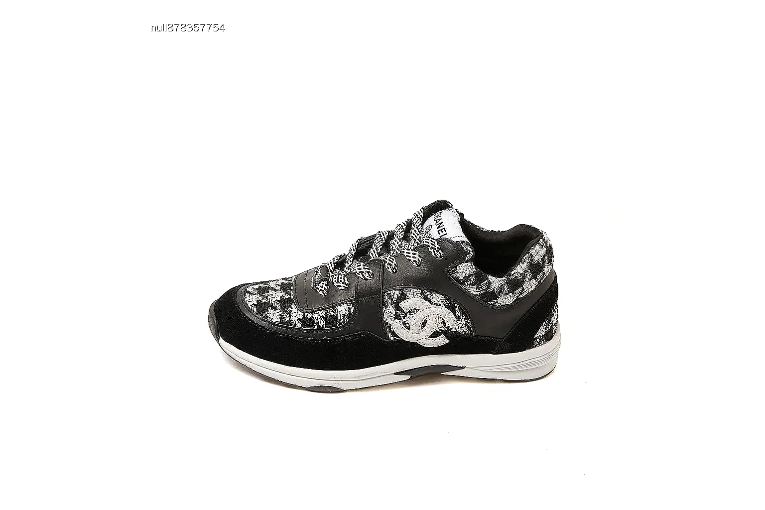 Kako Find List budget photos for Chanel Black White Runner Sneaker thumbnail 2