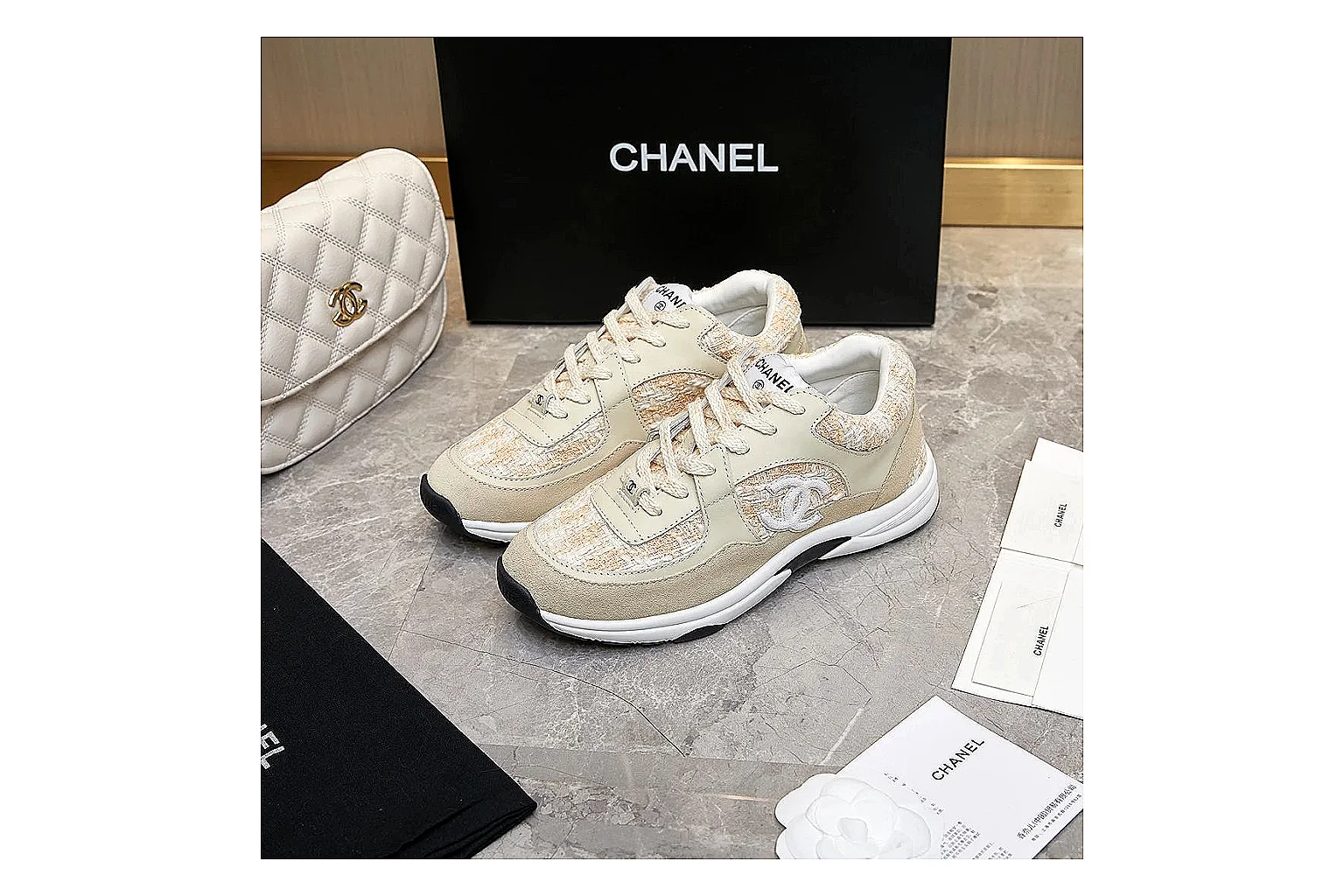 kakofindlist.com Chanel Beige CC Runner 2880 Beige runner product image thumbnail 3