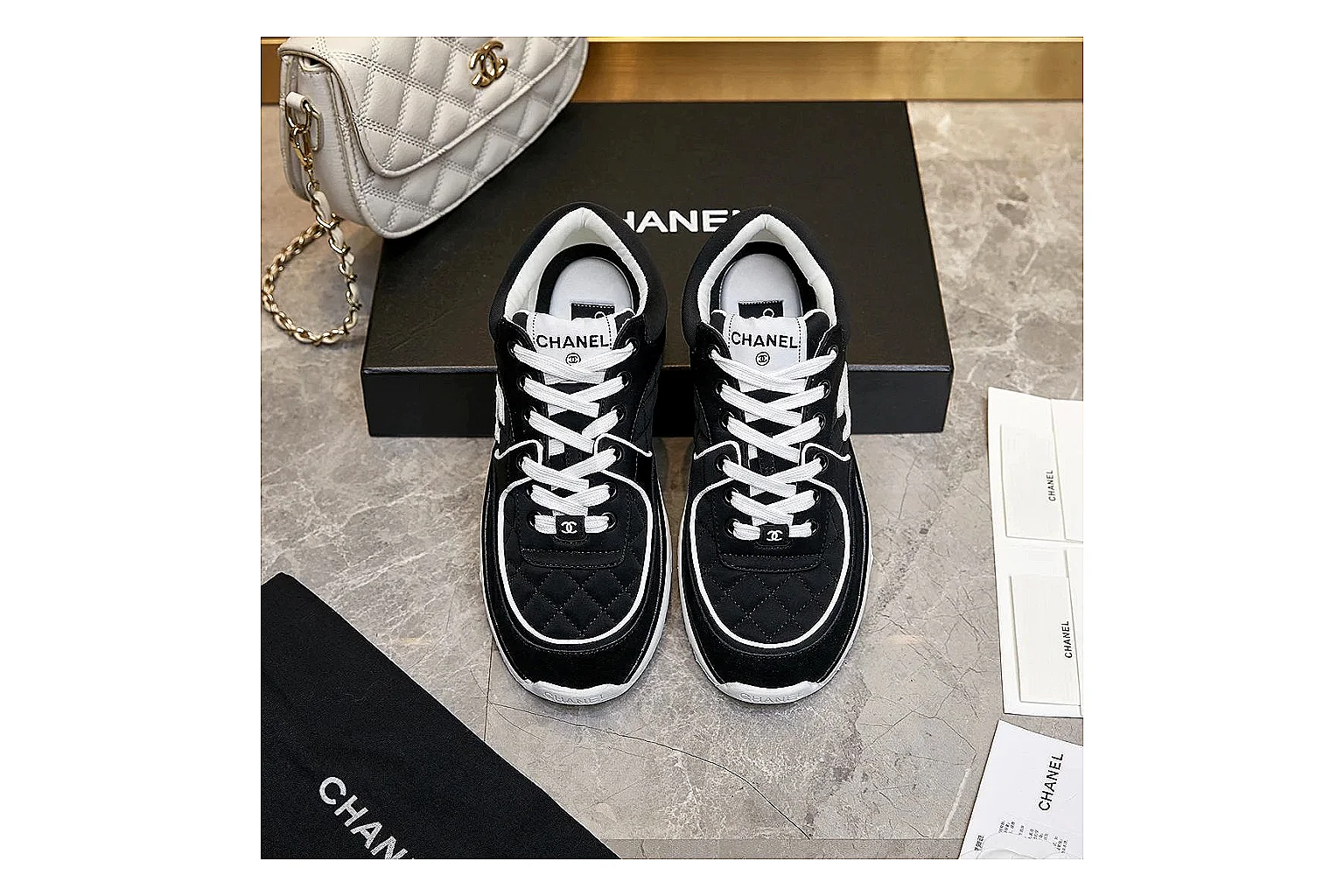 kakofindlist.com Chanel Black CC Runner 2863 Black runner product image thumbnail 6