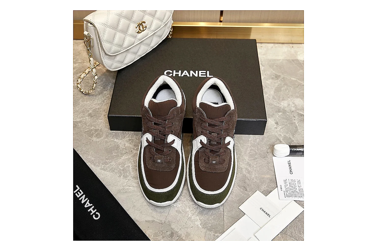 kakofindlist.com Chanel Brown CC Runner 2799 Brown runner product image thumbnail 6