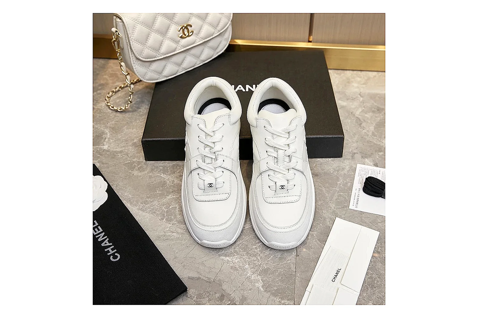 kakofindlist.com Chanel White Tonal CC Runner 2766 White Tonal runner product image thumbnail 4