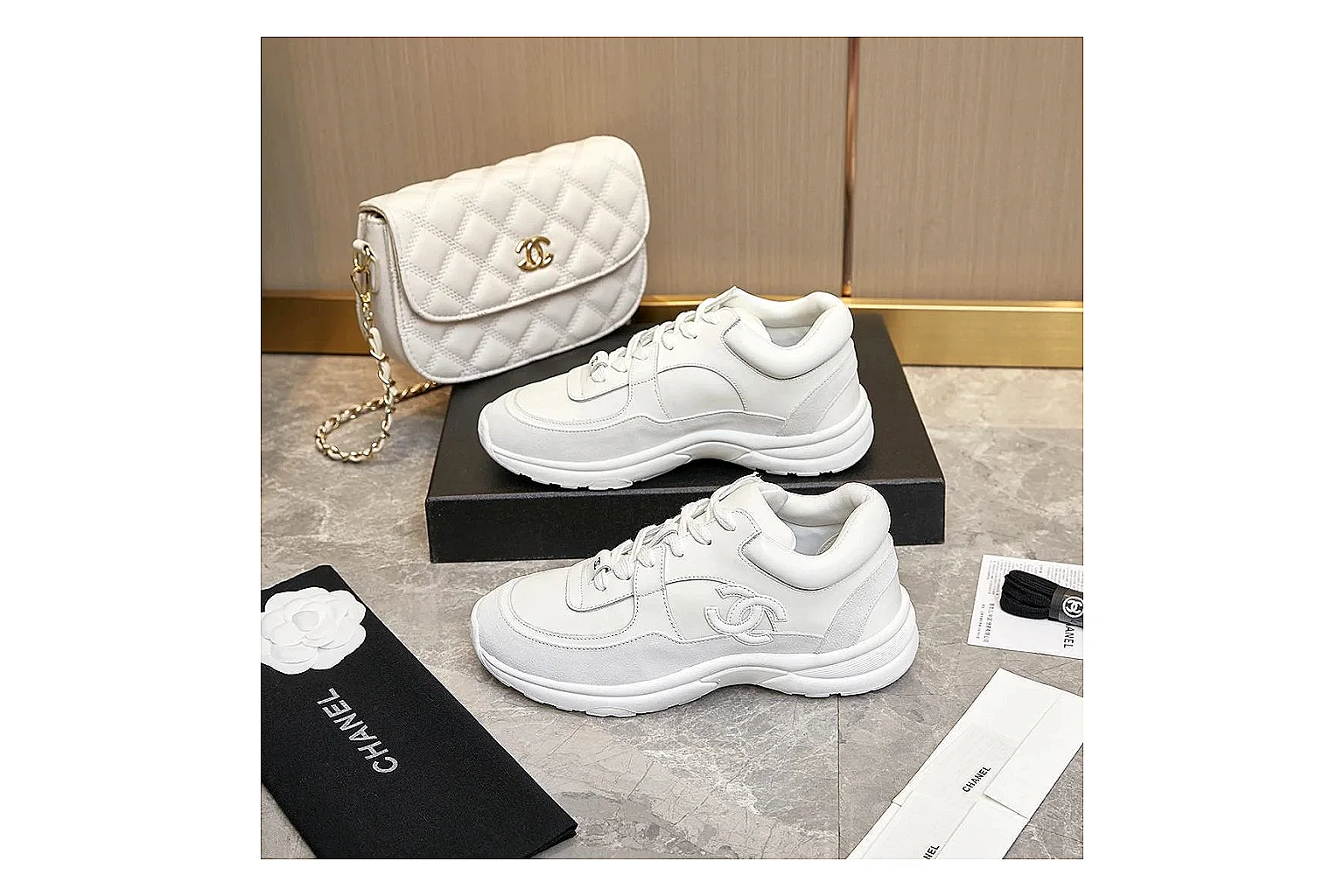 kakofindlist.com Chanel White Tonal CC Runner 2766 White Tonal runner product image thumbnail 5