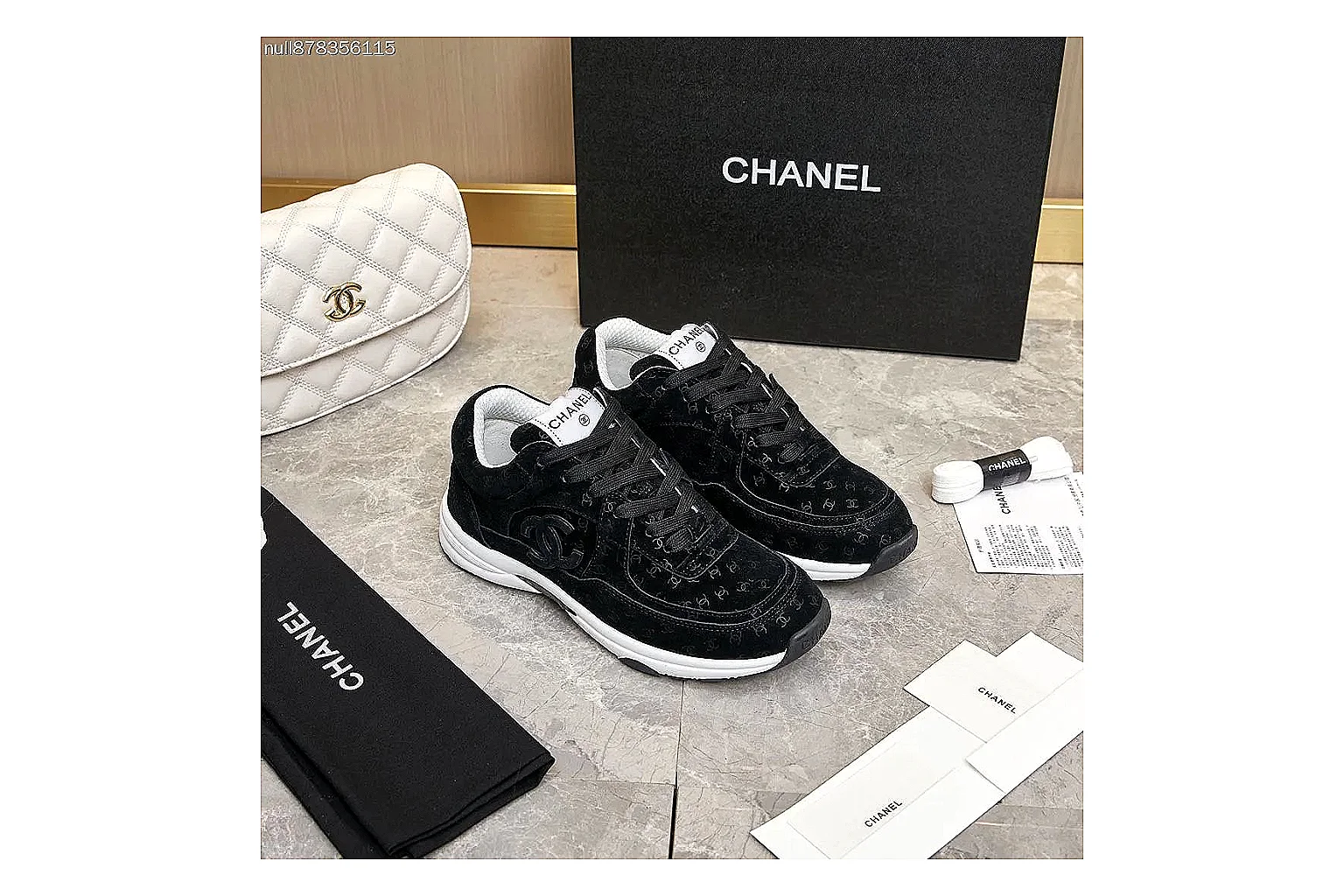 Kako Find List budget photos for Chanel White Runner Sneaker thumbnail 4