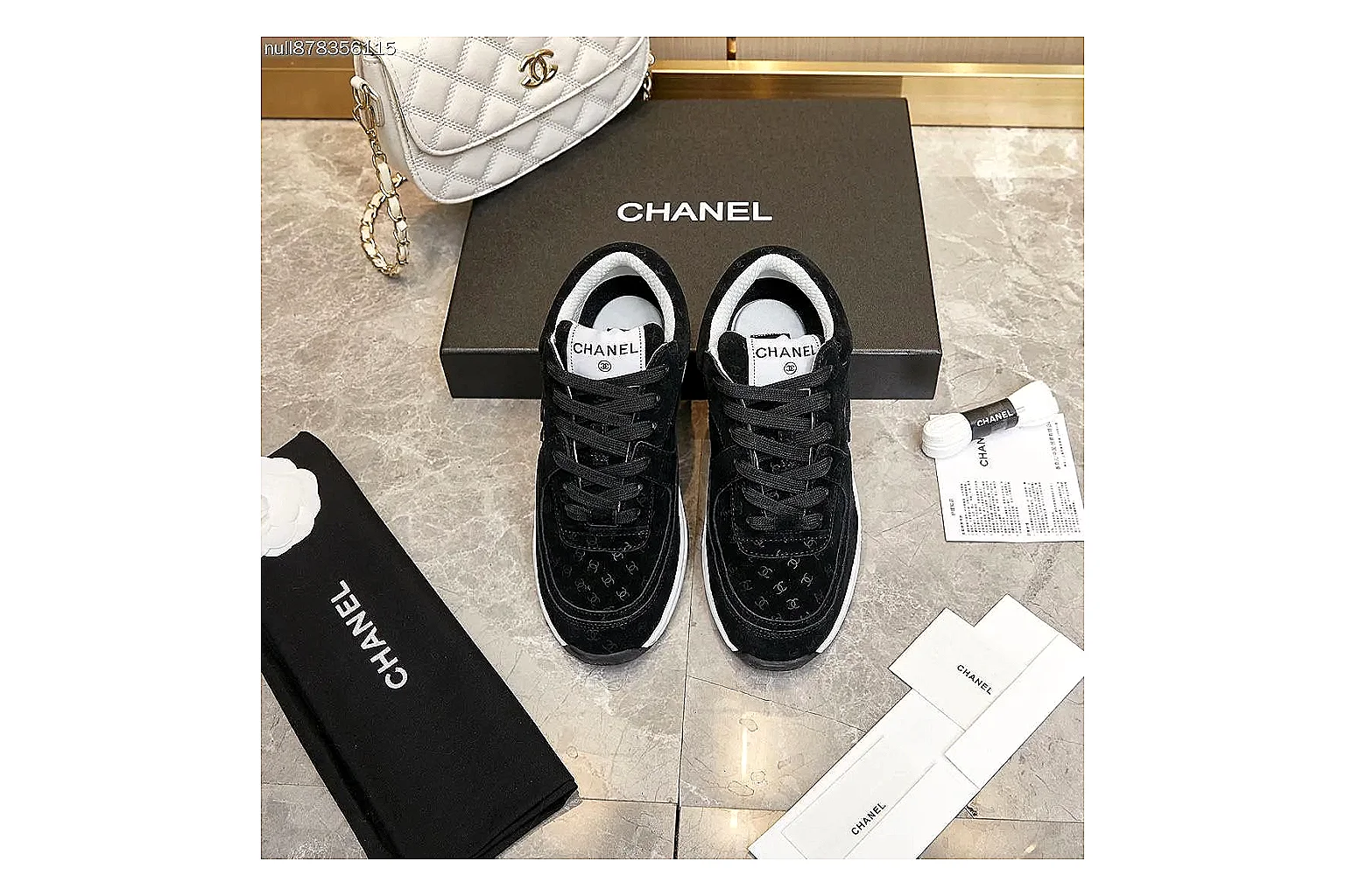 Kako Find List budget photos for Chanel White Runner Sneaker thumbnail 6