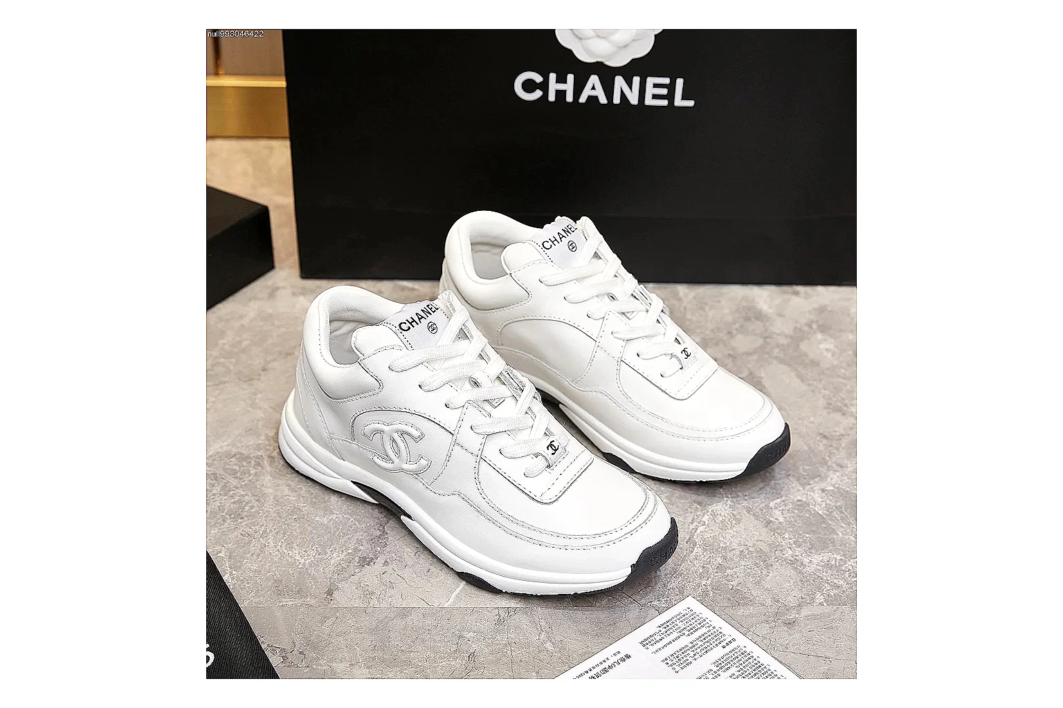 Kako Find List budget photos for Chanel White Runner Sneaker thumbnail 3