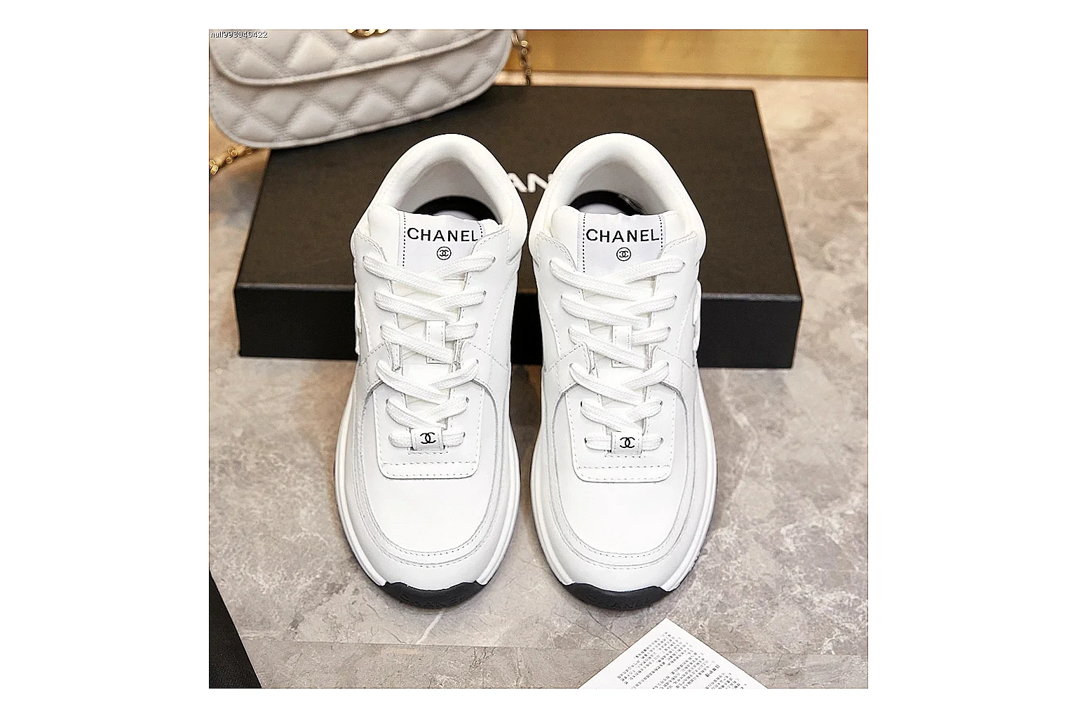Kako Find List budget photos for Chanel White Runner Sneaker thumbnail 6