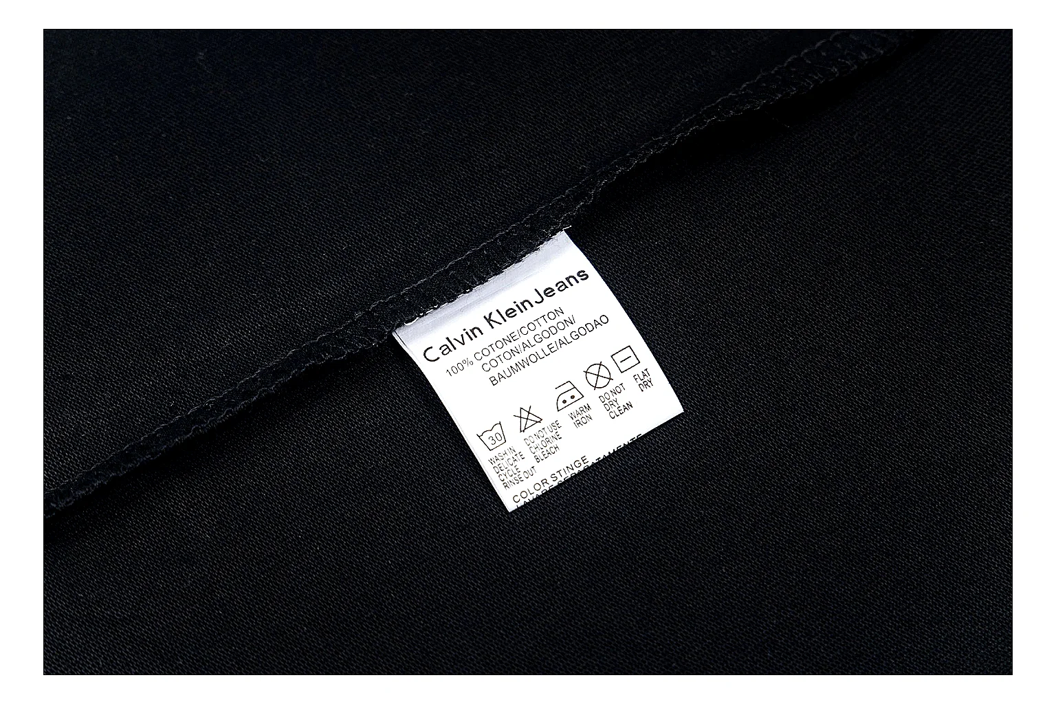 kakofindlist.com Calvin Klein Black Logo Tee 0547 Black short-sleeve-tee product image thumbnail 5