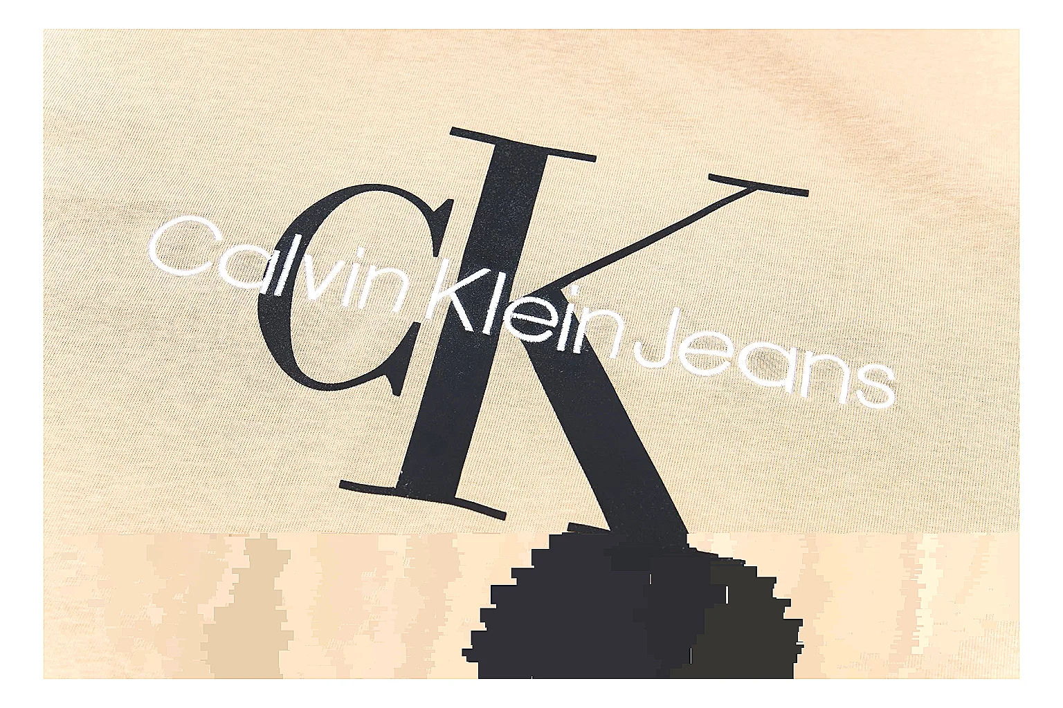 kakofindlist.com Calvin Klein Cream Logo Logo Tee 0597 Cream Logo short-sleeve-tee product image thumbnail 2