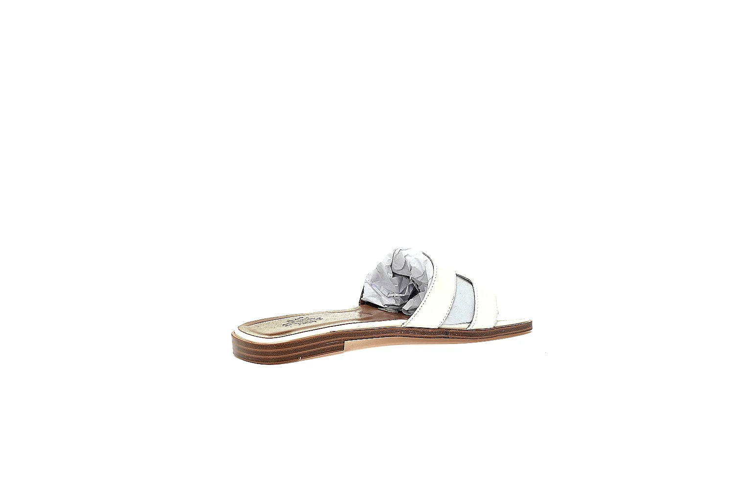 kakofindlist.com Hermes Oran White Slide 3953 white-brown slide image thumbnail 3