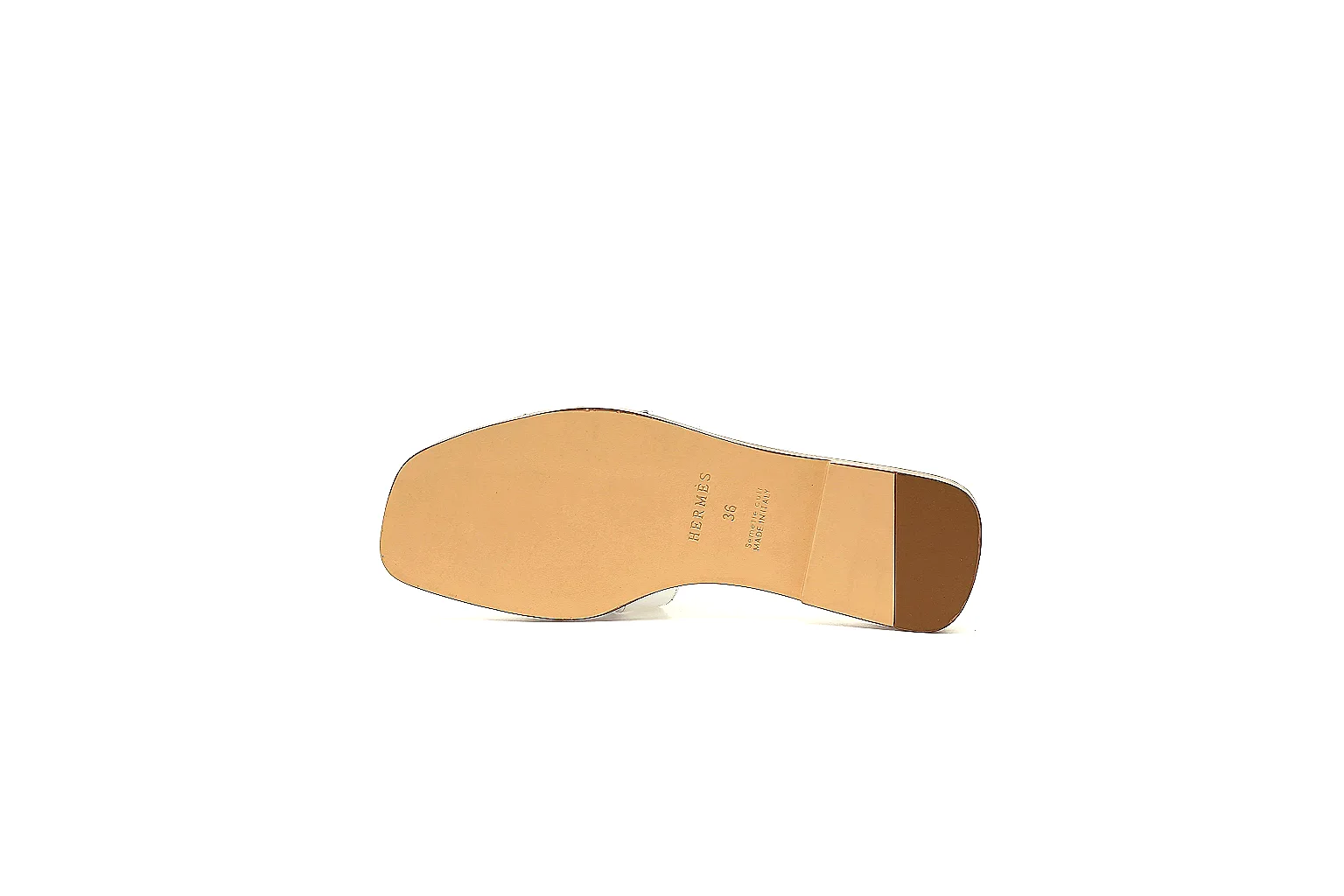 kakofindlist.com Hermes Oran White Slide 3953 white-brown slide image thumbnail 5