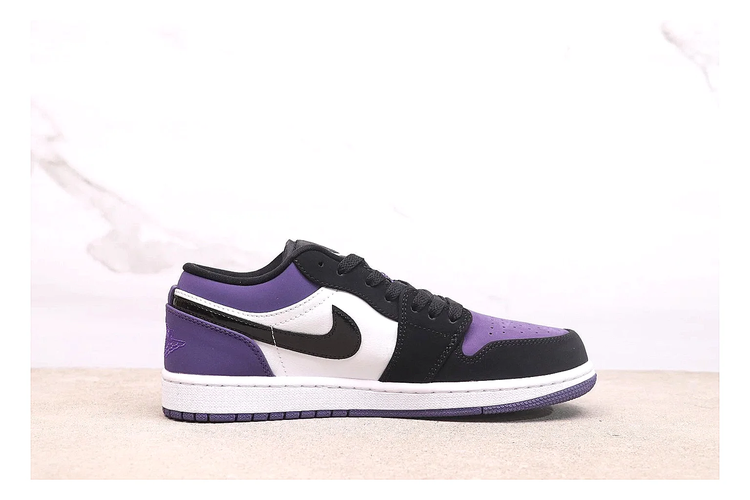 kakofindlist.com Jordan Air Jordan 1 Low Black Purple budget shortlist note six-photo gallery thumbnail 2