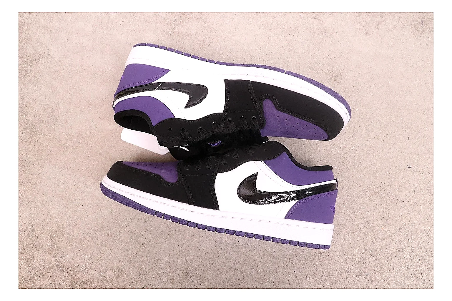 kakofindlist.com Jordan Air Jordan 1 Low Black Purple budget shortlist note six-photo gallery thumbnail 5