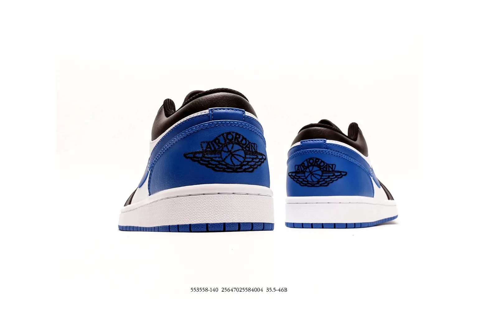 Jordan Air Jordan 1 Low Black Royal Blue retro basketball low six photo view thumbnail 5
