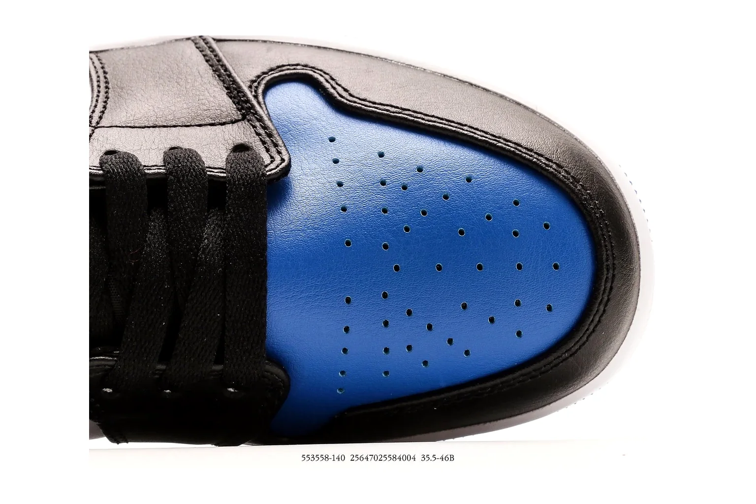 Jordan Air Jordan 1 Low Black Royal Blue retro basketball low six photo view thumbnail 6