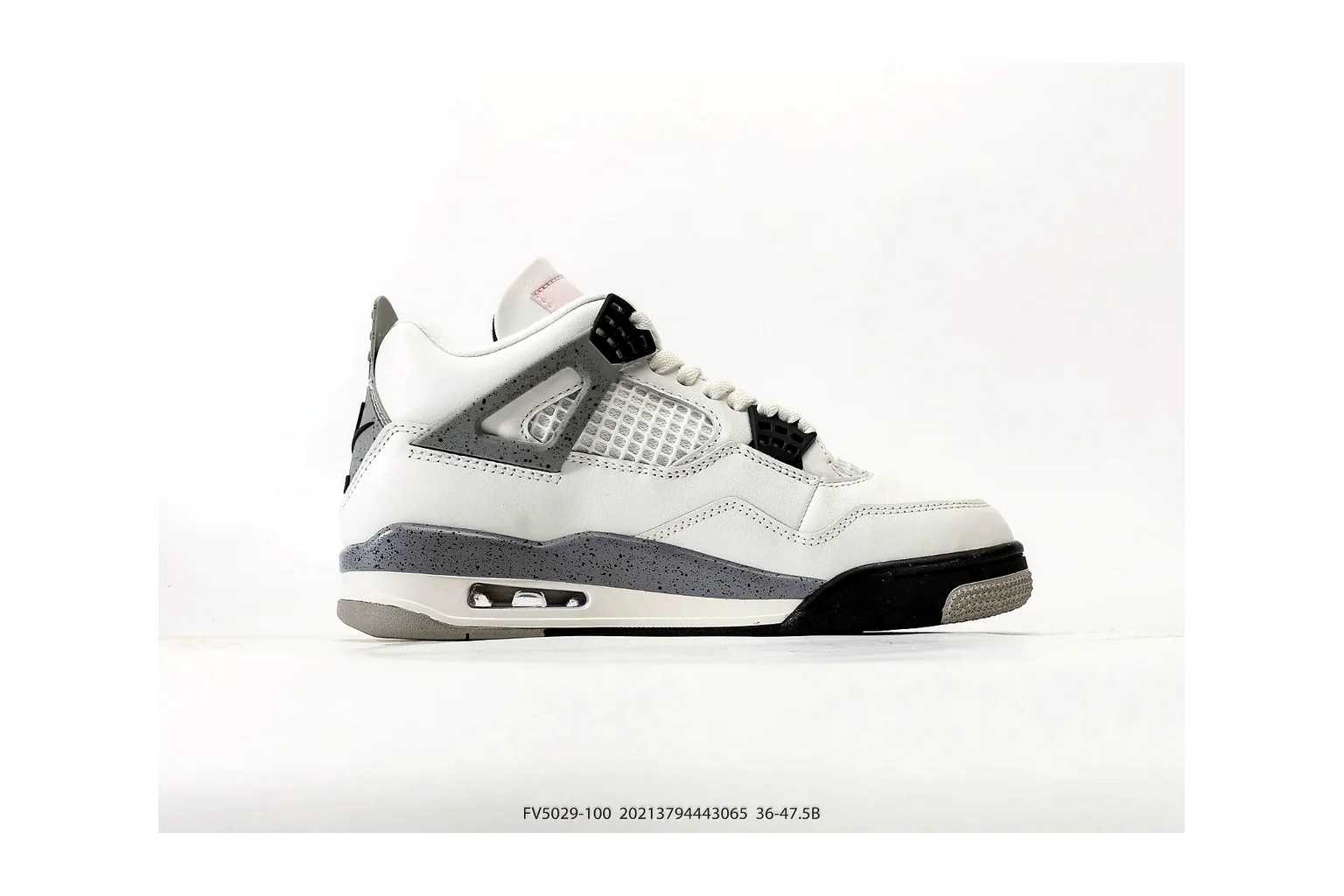 Jordan Air Jordan 4 White Cement retro basketball six photo view thumbnail 2