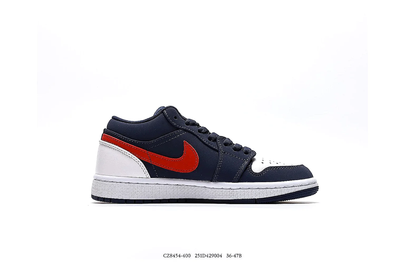 kakofindlist.com Air Jordan Navy Red Jordan 1 Low 7547 Navy Red low-top product image thumbnail 2