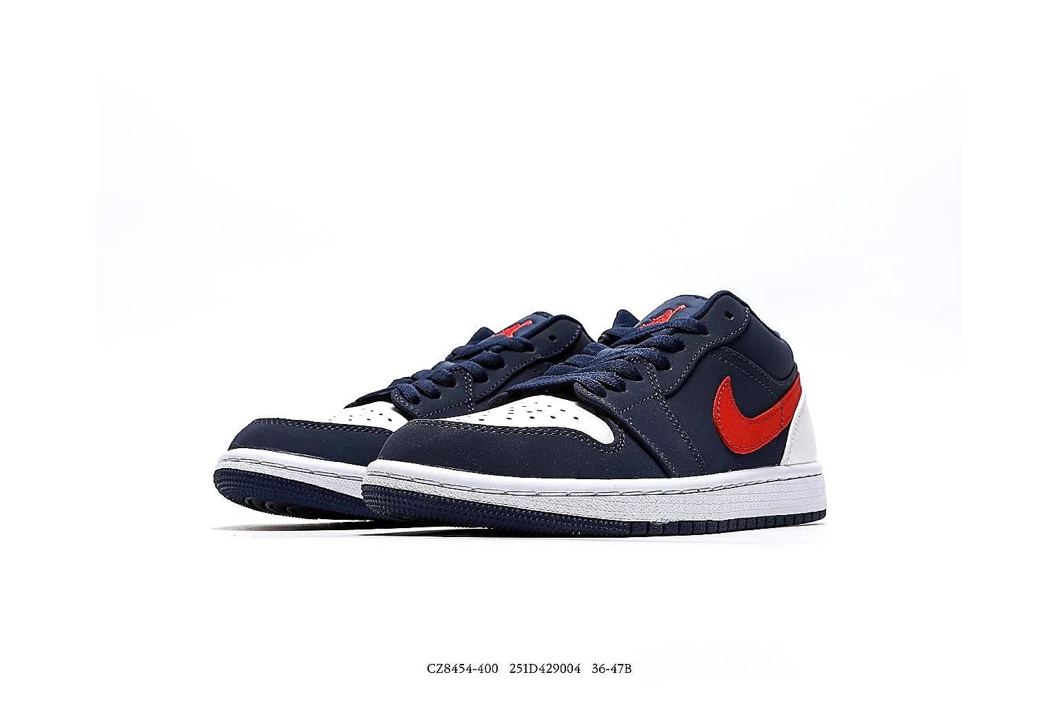 kakofindlist.com Air Jordan Navy Red Jordan 1 Low 7547 Navy Red low-top product image thumbnail 5