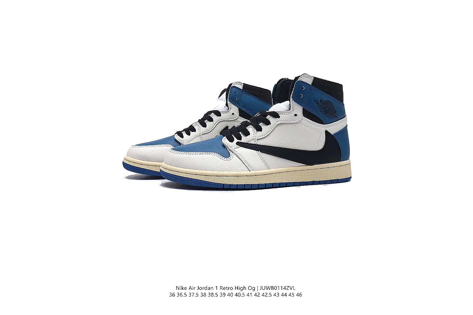 kakofindlist.com Air Jordan Jordan 1 High White Blue 6679 white-blue high-top image thumbnail 2