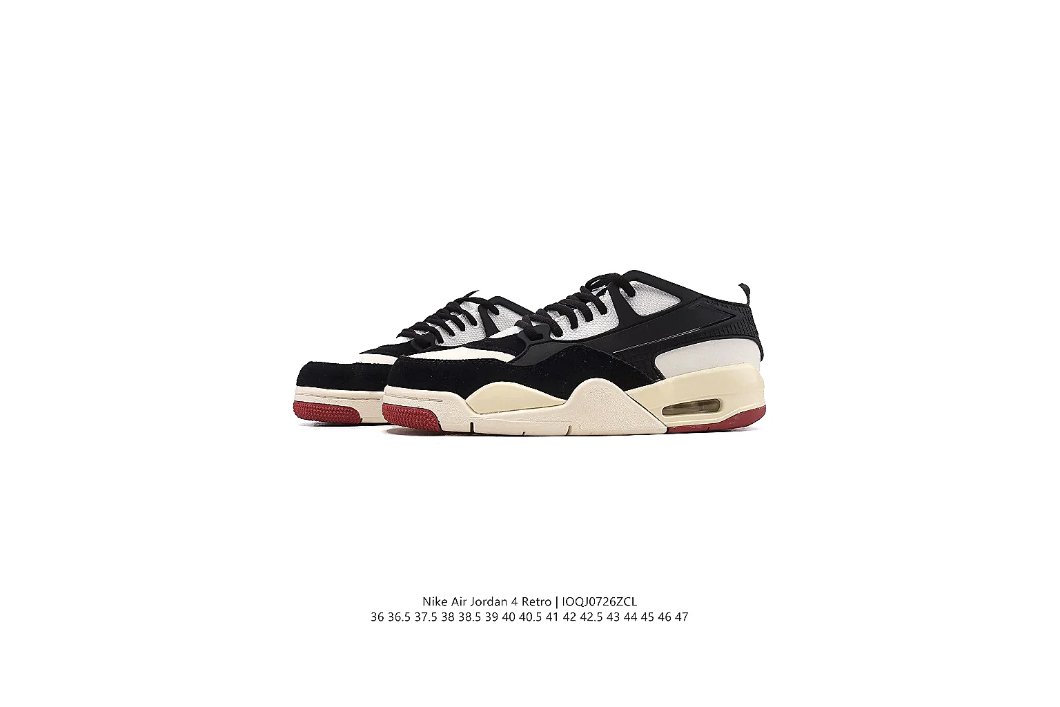 kakofindlist.com Air Jordan Black Cream Jordan 4 1121 Black Cream mid-top product image thumbnail 2