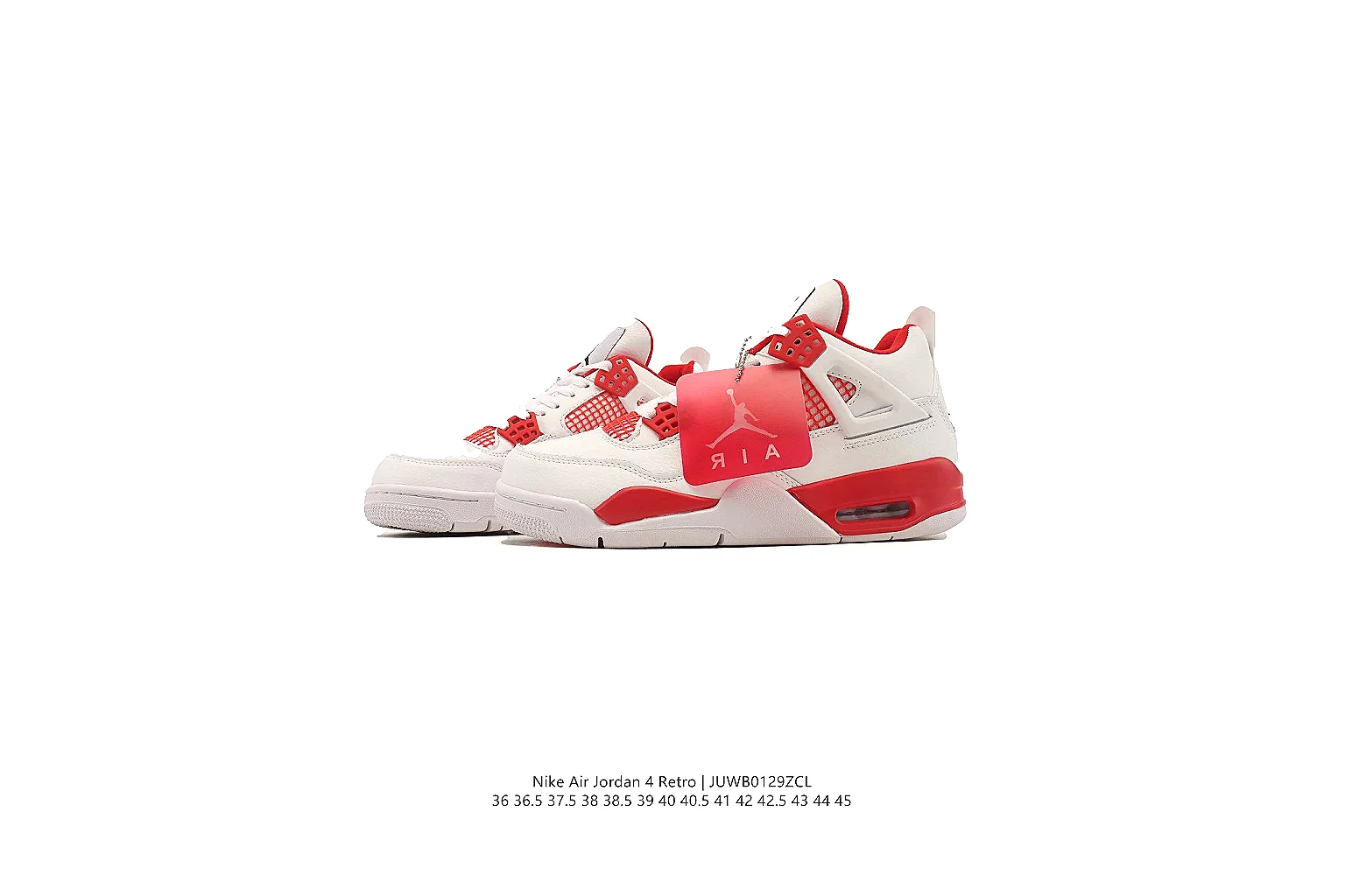 kakofindlist.com Air Jordan White Red Jordan 4 0300 White Red mid-top product image thumbnail 2