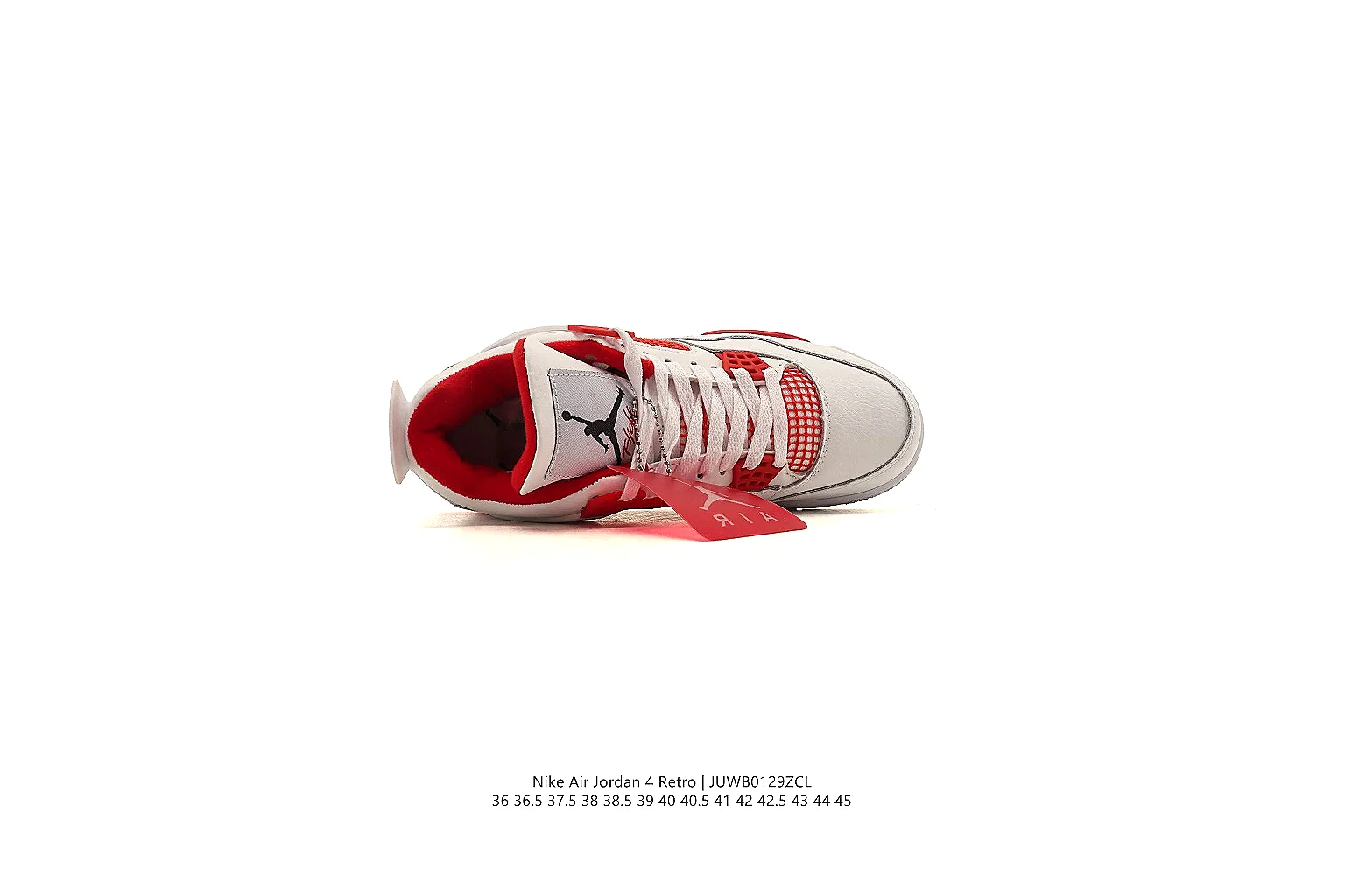 kakofindlist.com Air Jordan White Red Jordan 4 0300 White Red mid-top product image thumbnail 4