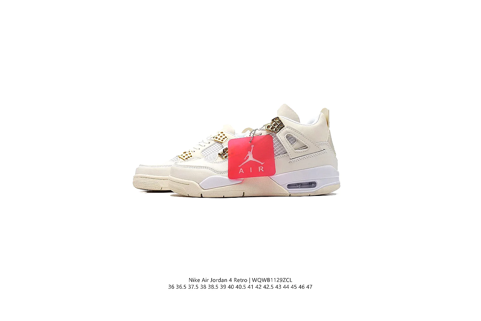 kakofindlist.com Air Jordan White Red Jordan 4 0331 White Red mid-top product image thumbnail 2
