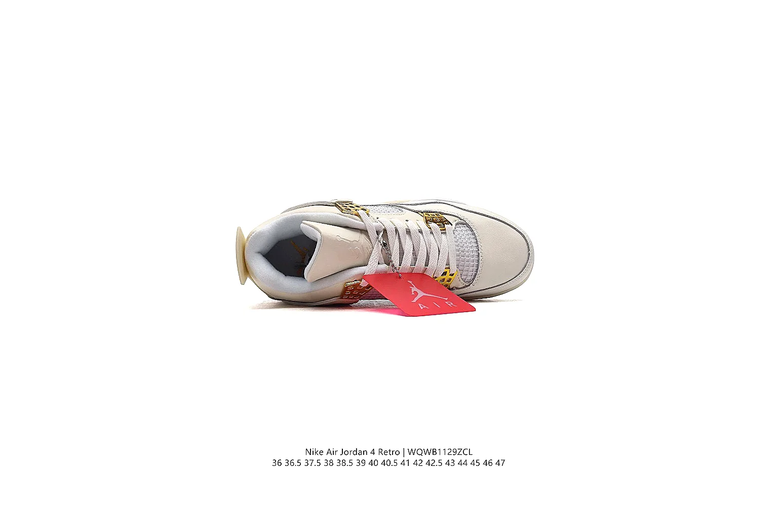 kakofindlist.com Air Jordan White Red Jordan 4 0331 White Red mid-top product image thumbnail 4